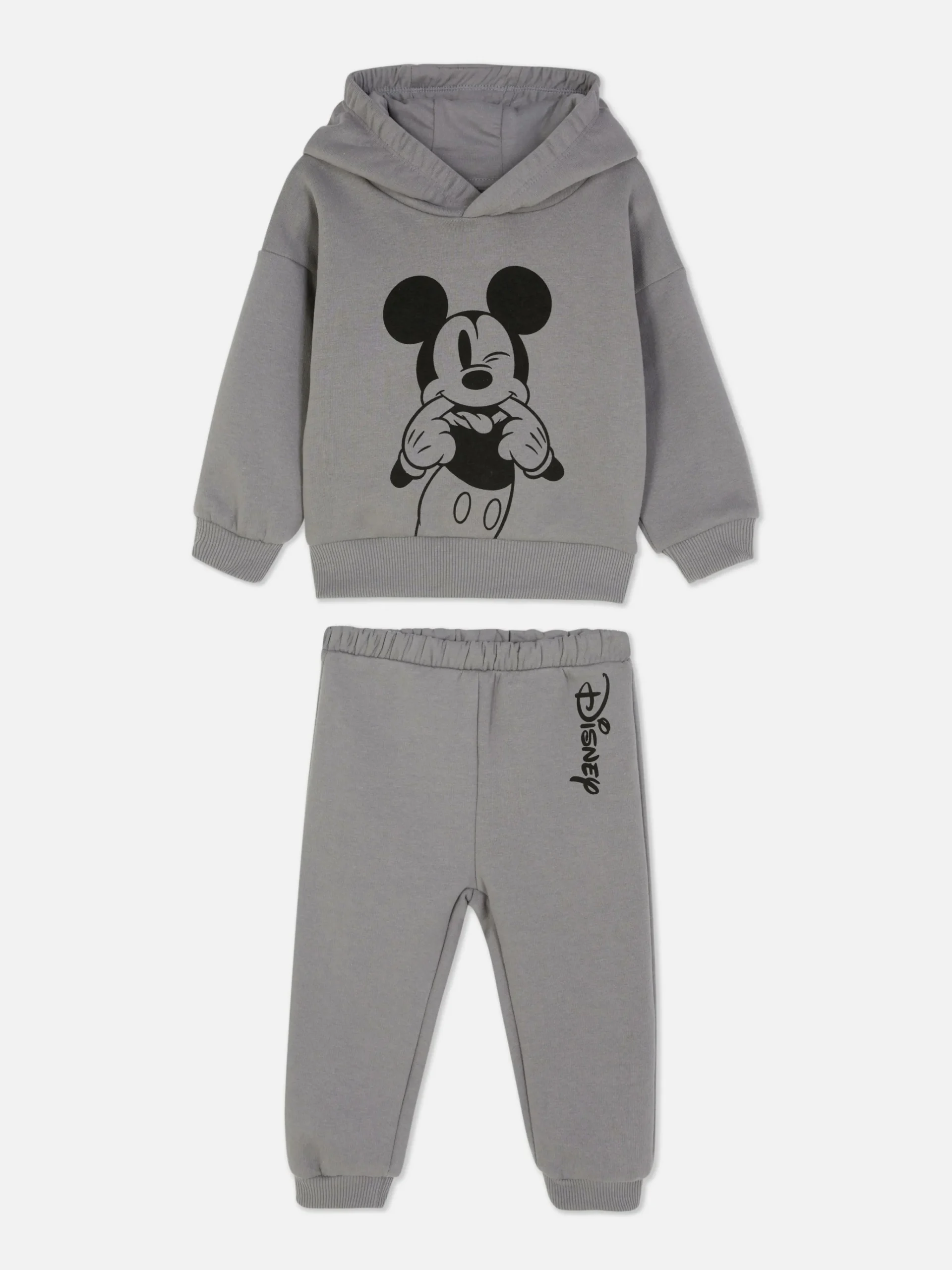 Primark Disney’s Mickey Mouse Hoodie And Joggers Set Gray Clearance