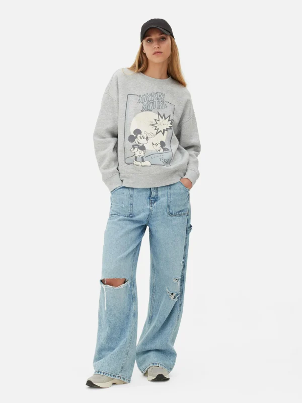 Primark Disney’s Mickey Mouse Sketch Sweatshirt Gray Sale