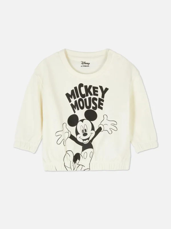 Primark Disney’s Mickey Mouse Stretch Hem Sweatshirt Ivory Outlet