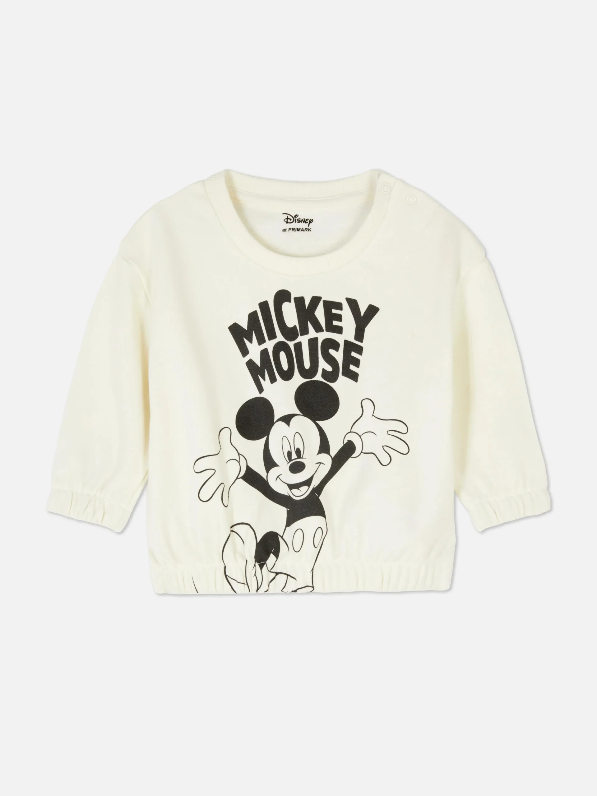 Primark Disney’s Mickey Mouse Stretch Hem Sweatshirt Ivory Outlet