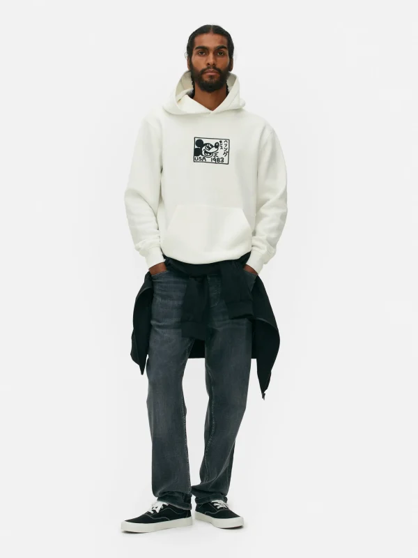 Primark Disney’s Mickey Mouse X Keith Haring Hoodie Ivory Sale