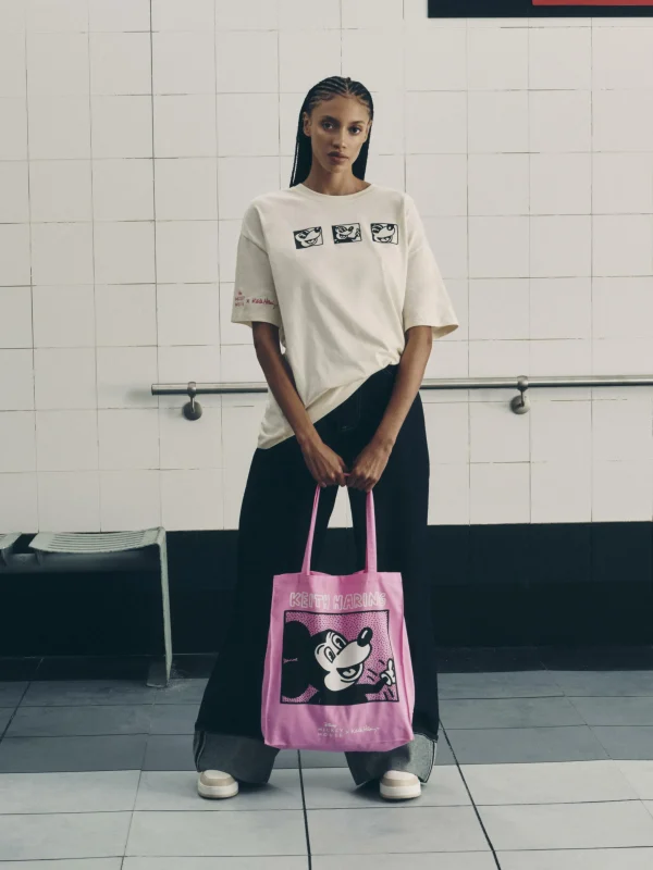 Primark Disney’s Mickey Mouse X Keith Haring Tote Pink Shop