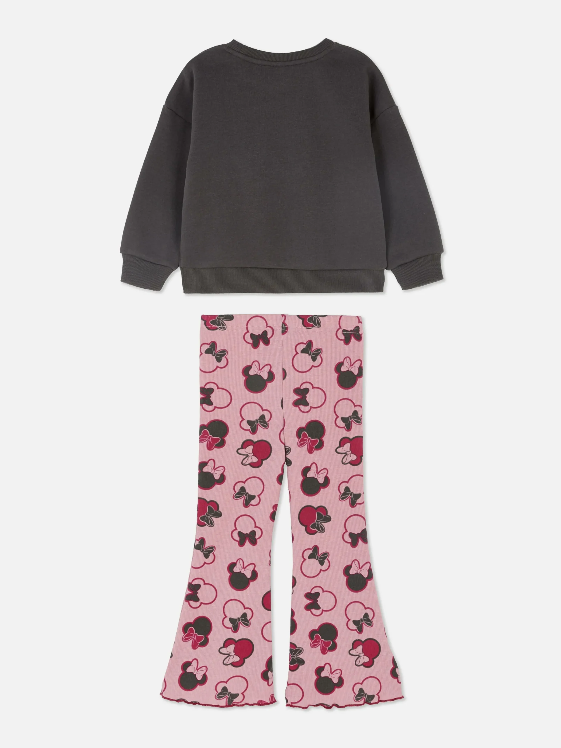 Primark Disney’s Minnie Mouse Crew Neck And Leggings Set Charcoal Cheap