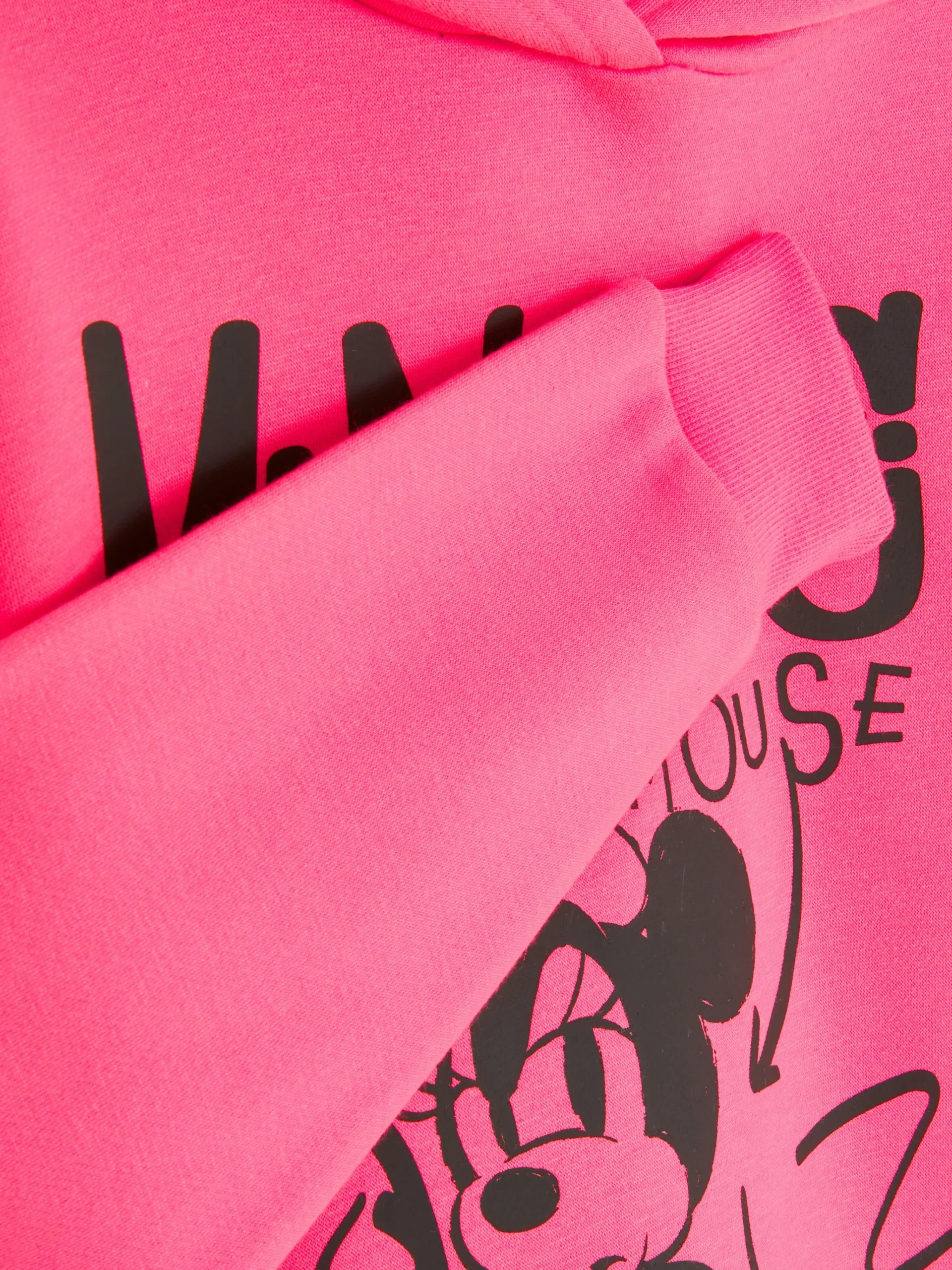 Primark Disney’s Minnie Mouse Graffiti Hoodie Hot Pink Store