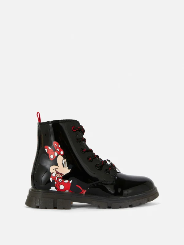 Primark Disney’s Minnie Mouse Patent Chunky Boots Black Best
