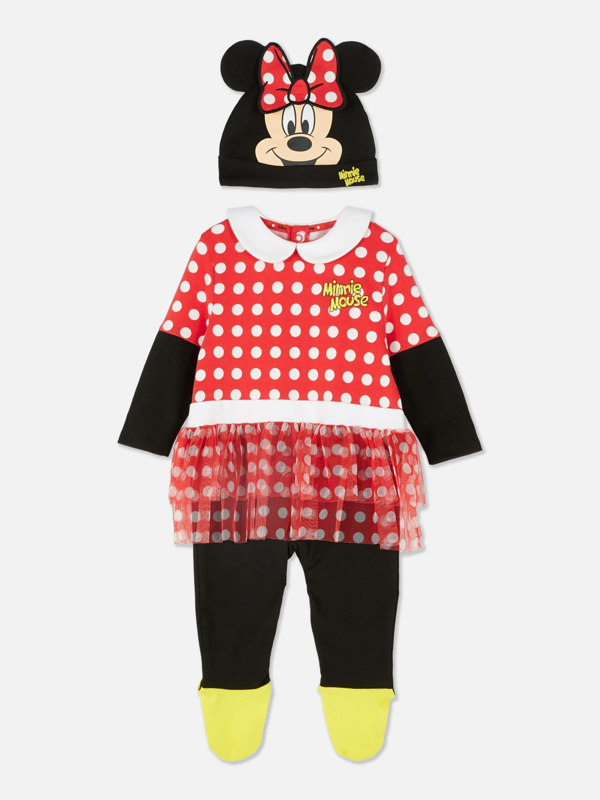 Primark Disney’s Minnie Mouse Sleeper And Hat Set Red Best Sale