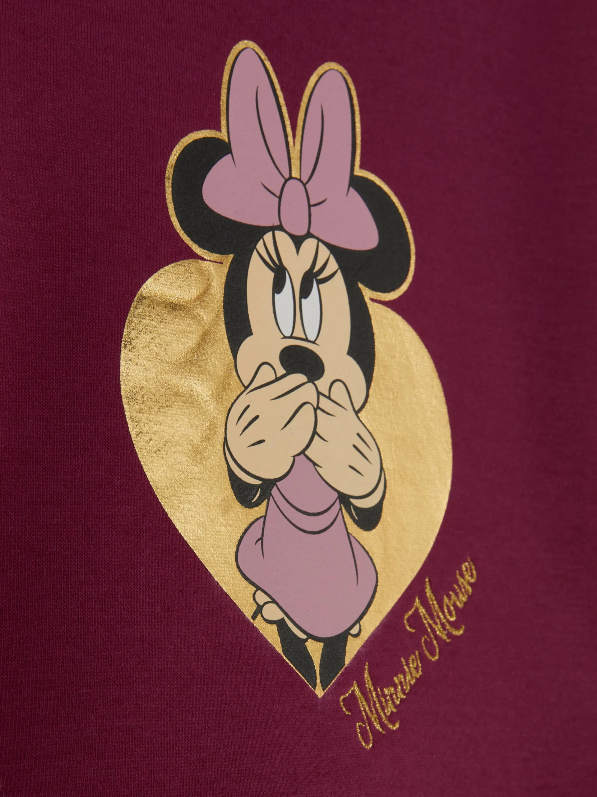 Primark Disney’s Minnie Mouse Sweatshirt Dress Burgundy Cheap