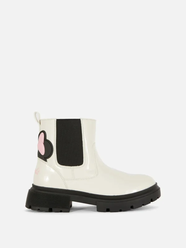 Primark Disney's Minnie Mouse Track Sole Boots Beige Cheap