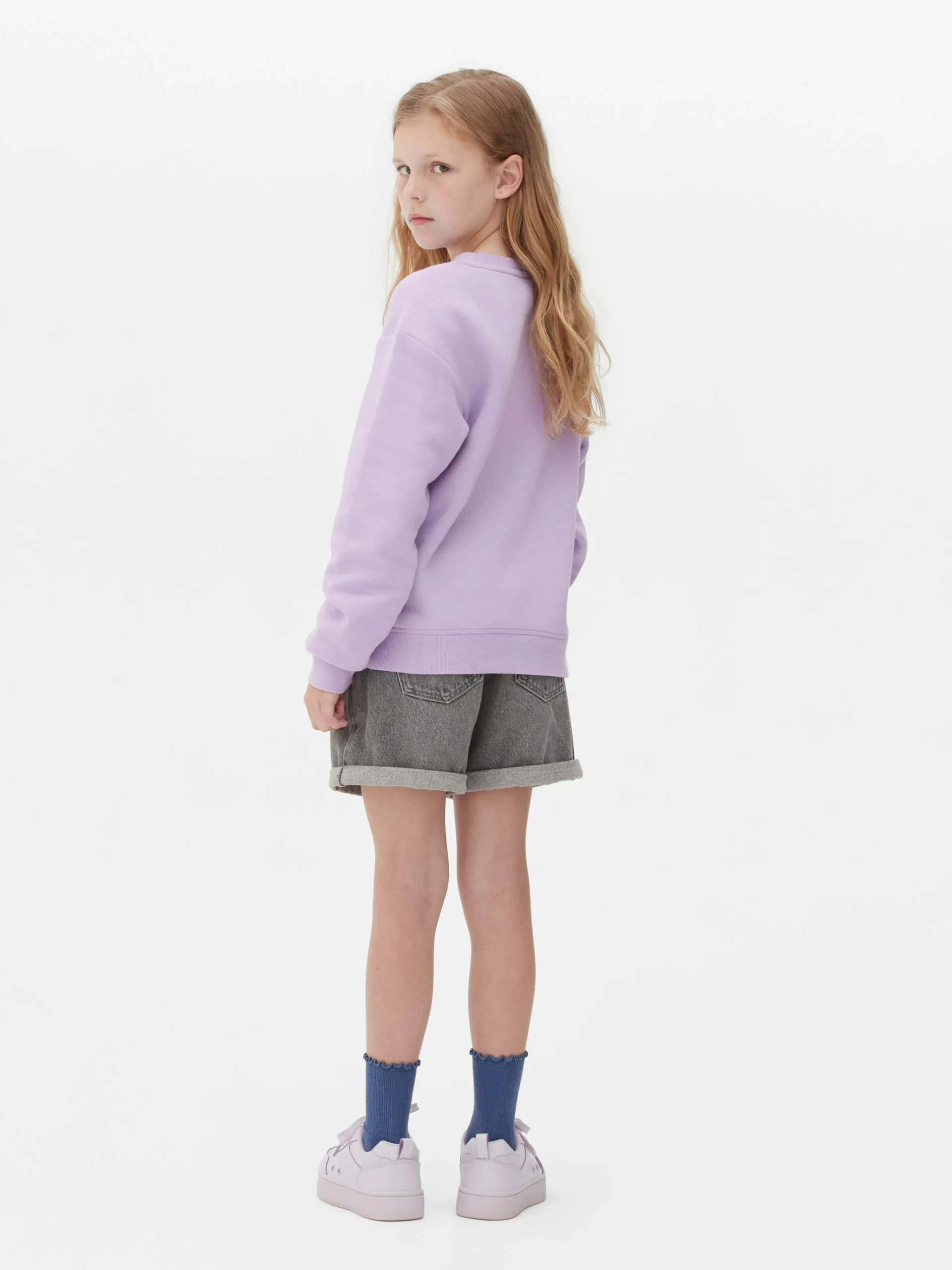 Primark Disney’s Stitch And Angel Crew Neck Sweatshirt Purple Outlet