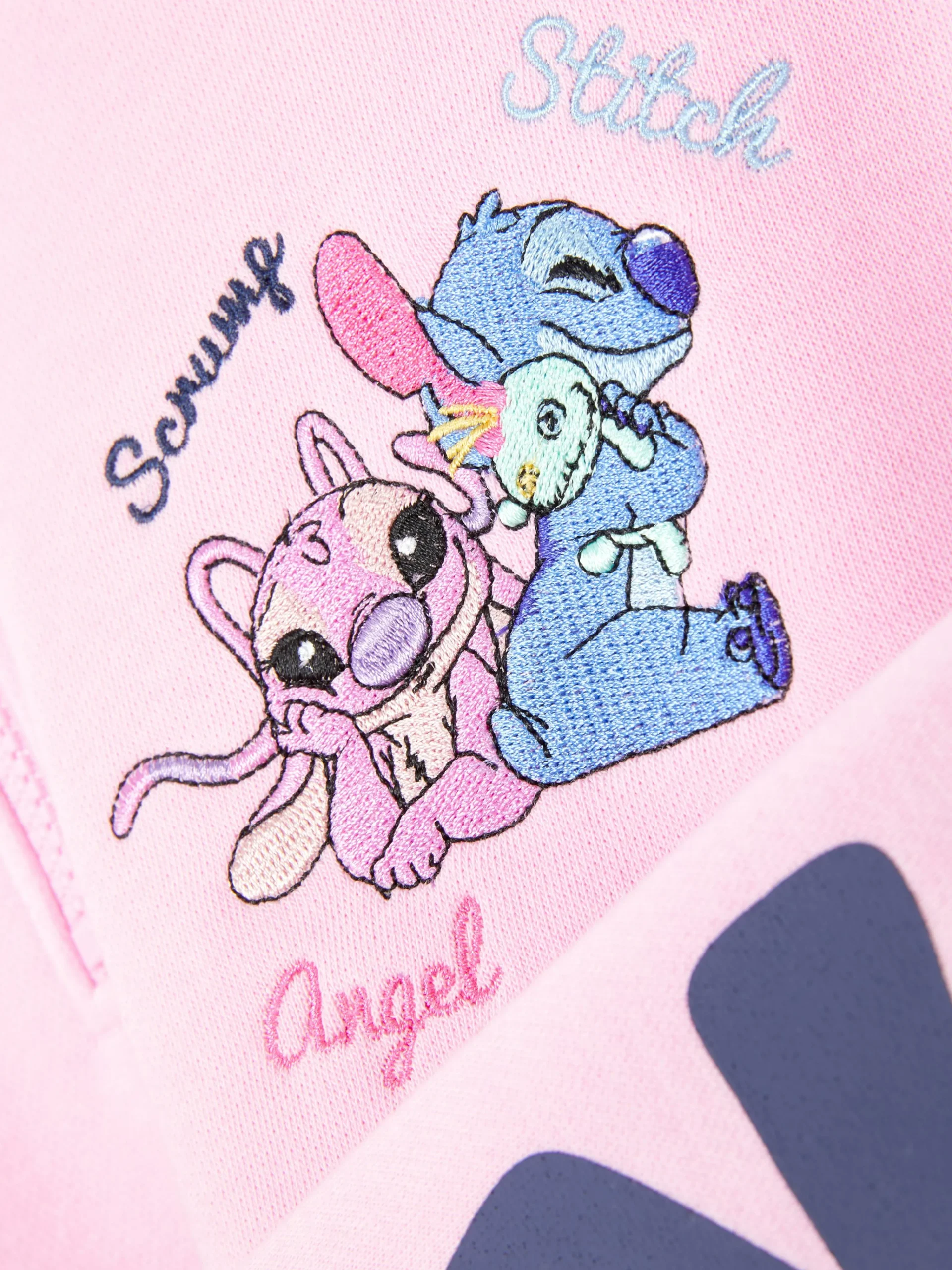Primark Disney’s Stitch And Angel Half-Zip Pullover Pink Best Sale