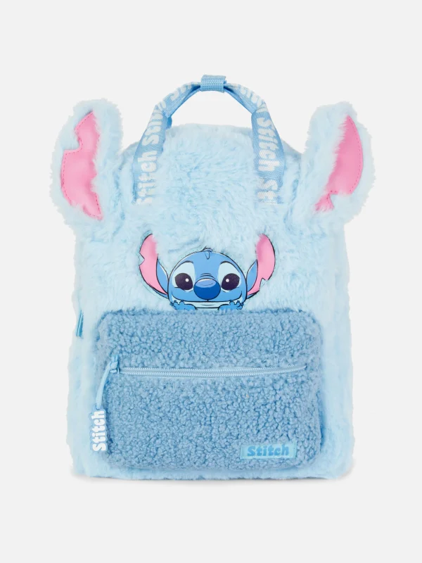 Primark Disney’s Stitch Faux Fur Backpack Blue Clearance