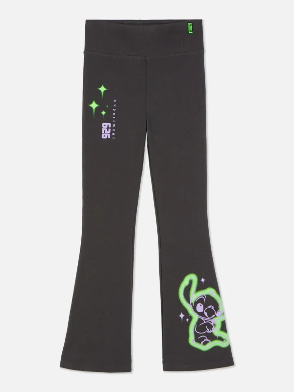 Primark Disney’s Stitch Flared Leggings Charcoal Clearance