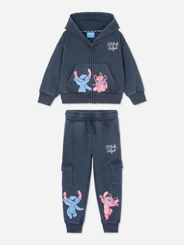 Primark Disney’s Stitch Hoodie And Joggers Set Charcoal Cheap