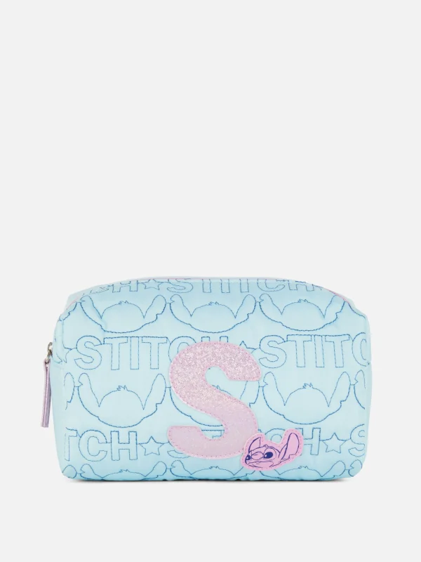 Primark Disney's Stitch Initial Pencil Case Blue Outlet
