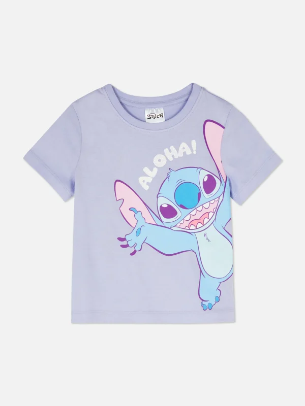 Primark Disney's Stitch Printed T-Shirt Purple Fashion