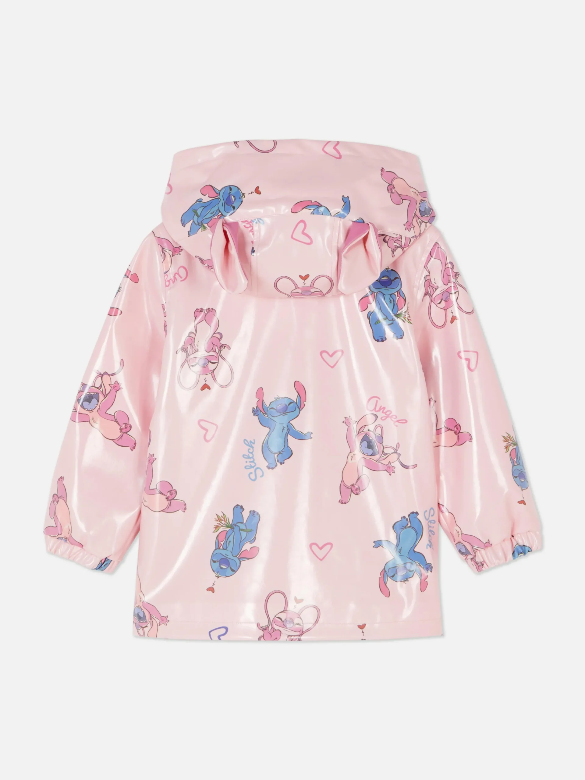 Primark Disney’s Stitch Rain Jacket Pink New