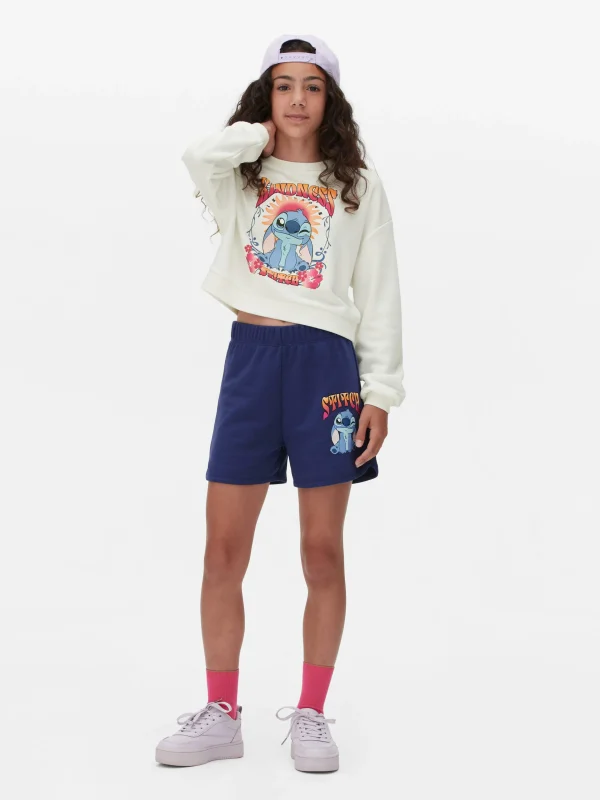 Primark Disney’s Stitch Sweatshirt And Shorts Set White Cheap