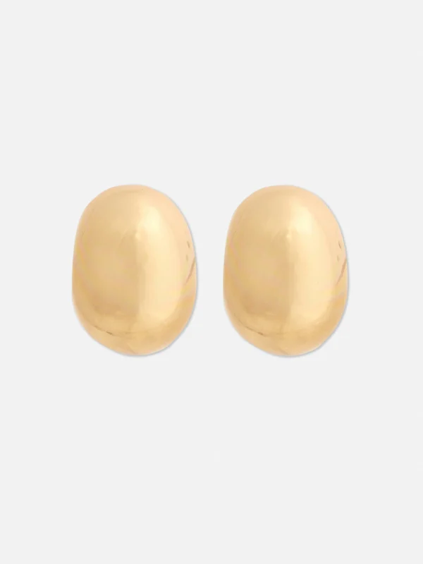 Primark Domed Stud Earrings Yellow Shop