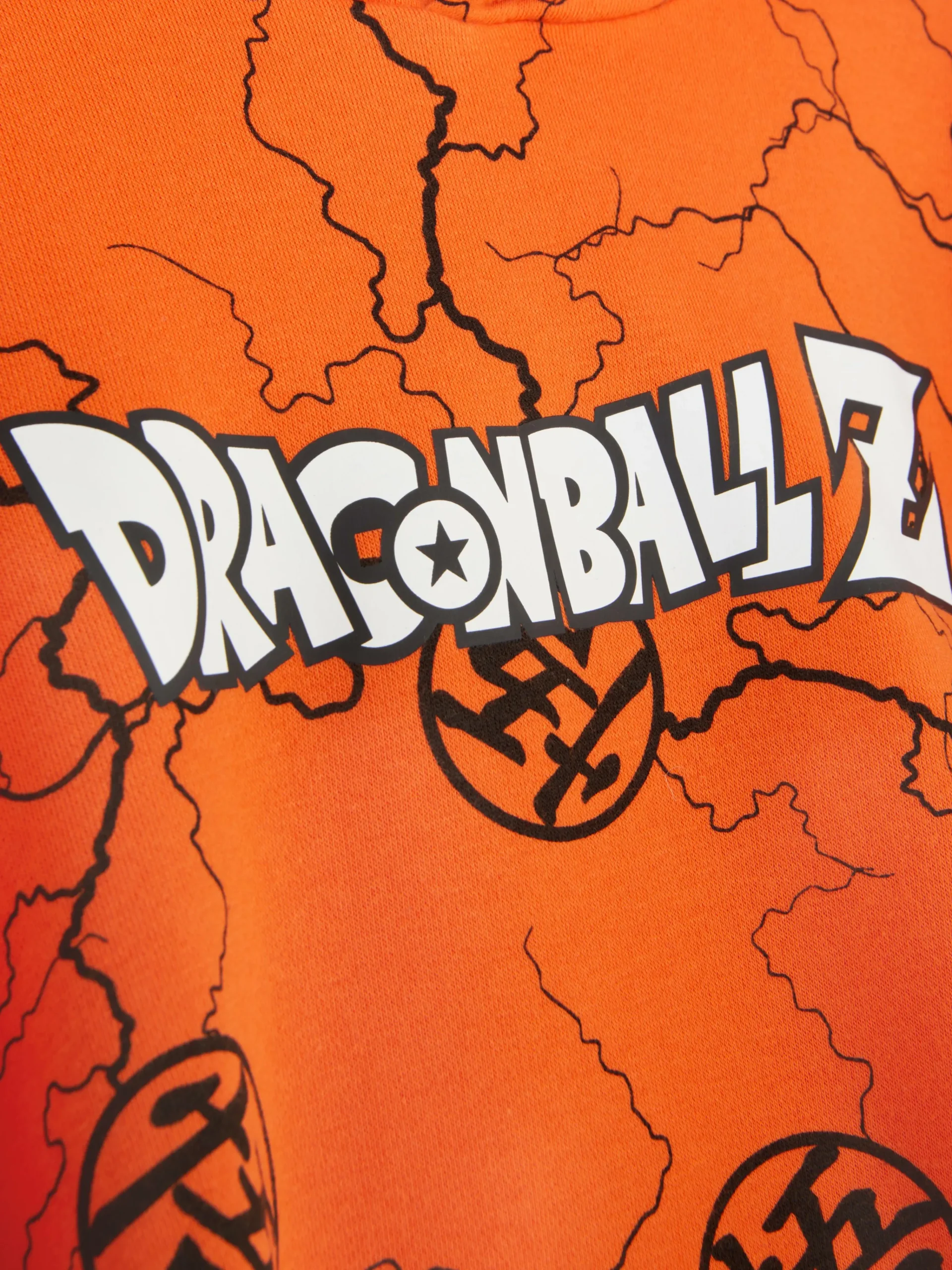 Primark Dragon Ball Z Logo Hoodie Orange Shop