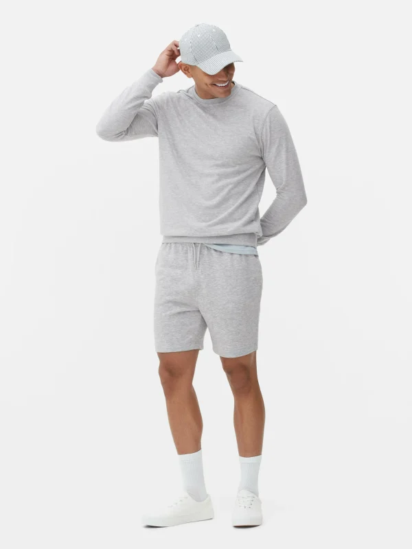 Primark Drawstring Jersey Shorts Gray Cheap