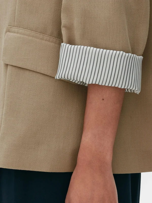 Primark Edge-to-Edge Tailored Blazer Taupe Cheap