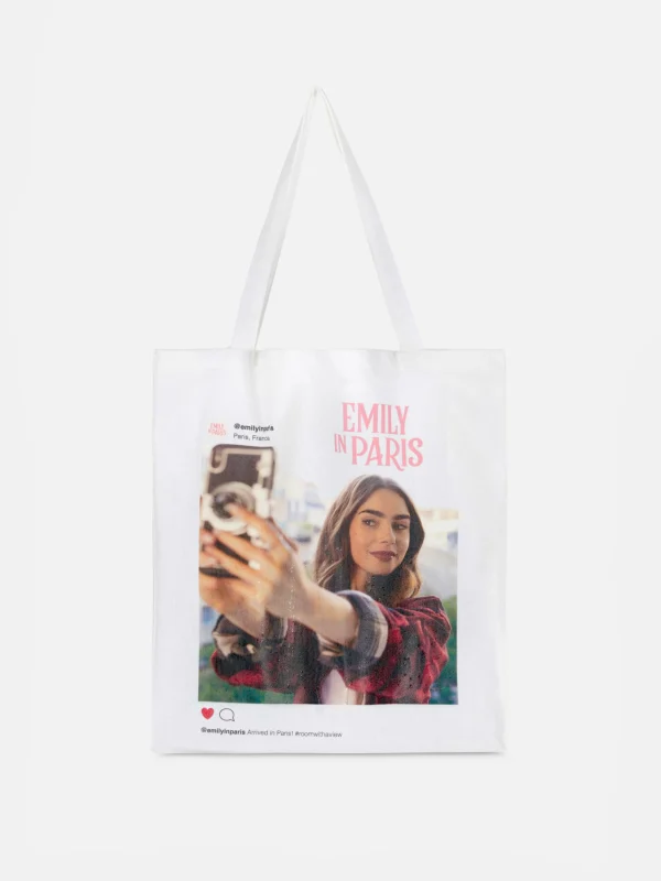 Primark Emily In Paris Canvas Tote White Online