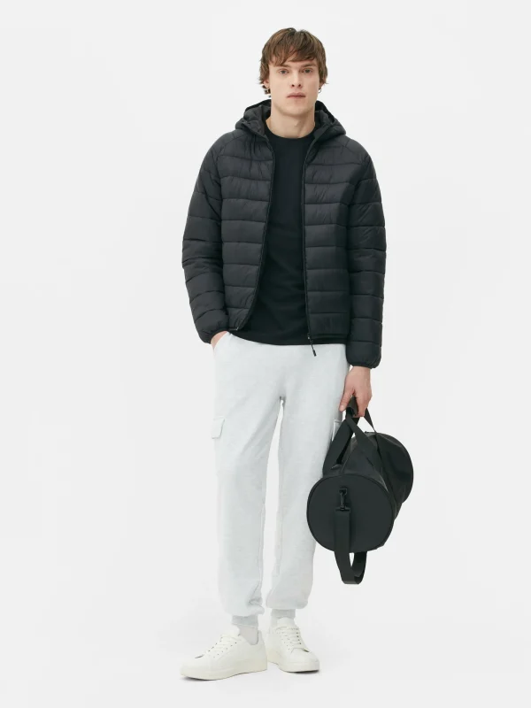 Primark Essential Hooded Puffer Jacket Black Flash Sale
