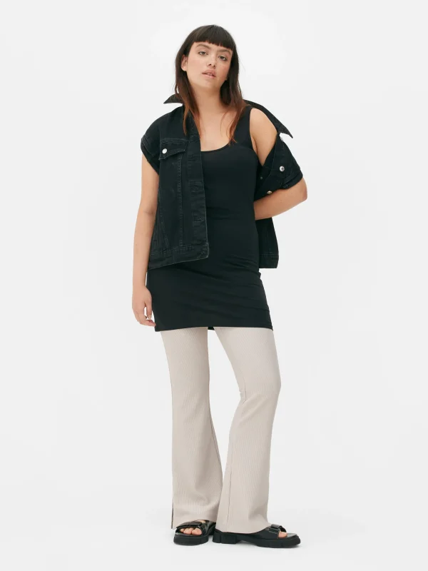 Primark Essential Longline Tank Top Black Flash Sale