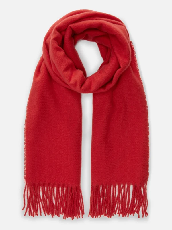 Primark Essential Tassel Edge Scarf Red Outlet
