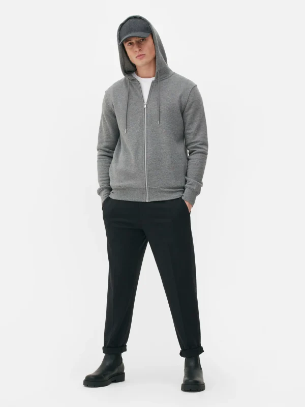 Primark Essential Zip-Through Hoodie Charcoal Cheap