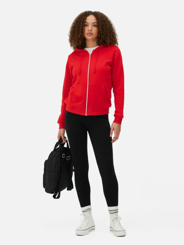 Primark Essential Zip-Up Hoodie Red Shop