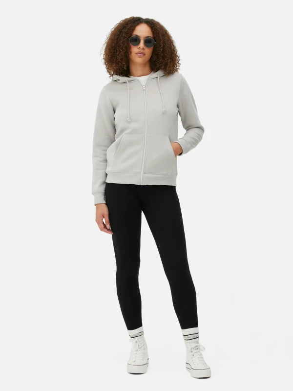 Primark Essential Zip-Up Hoodie Gray Clearance