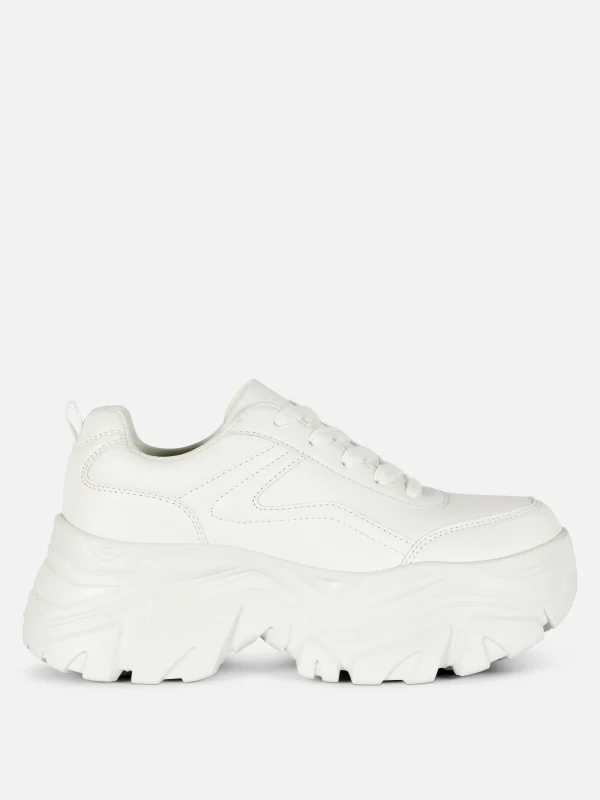 Primark Extreme Platform Sneakers White Sale