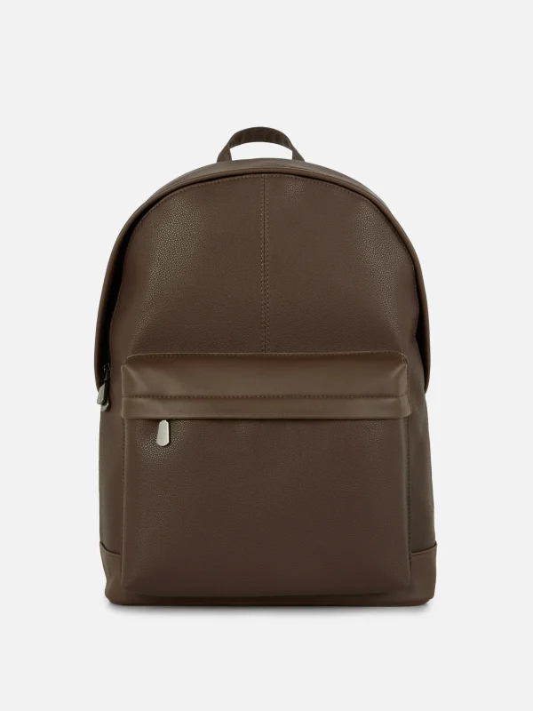 Primark Faux Leather Backpack Chocolate Shop