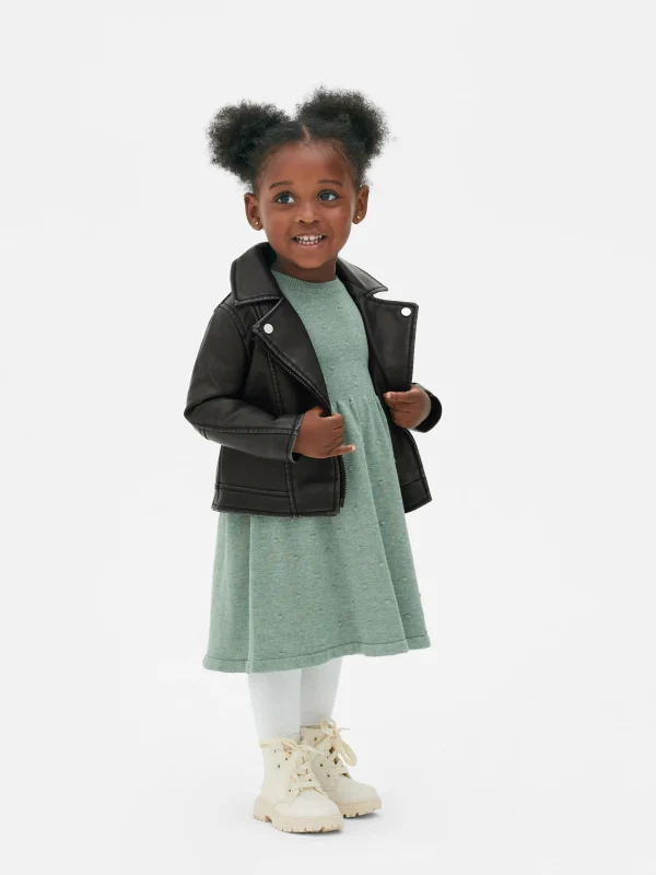 Primark Faux Leather Biker Jacket Black Best