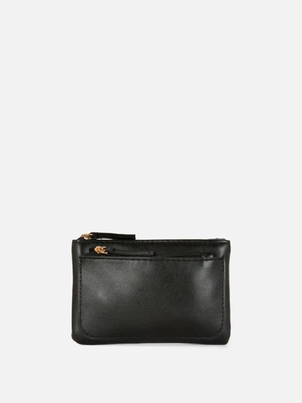 Primark Faux Leather Coin Purse Black Cheap