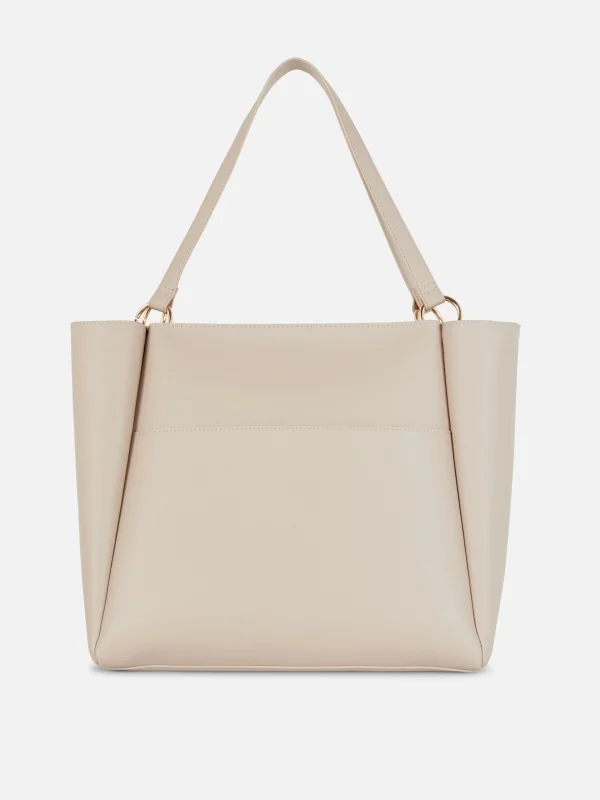 Primark Faux Leather Shopper Sand Cheap