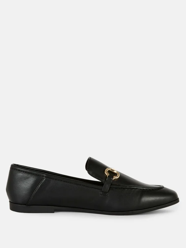 Primark Faux Leather Snaffle Loafers Black Best Sale