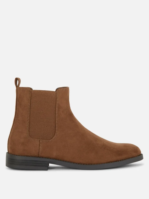 Primark Faux Suede Chelsea Boots Taupe New