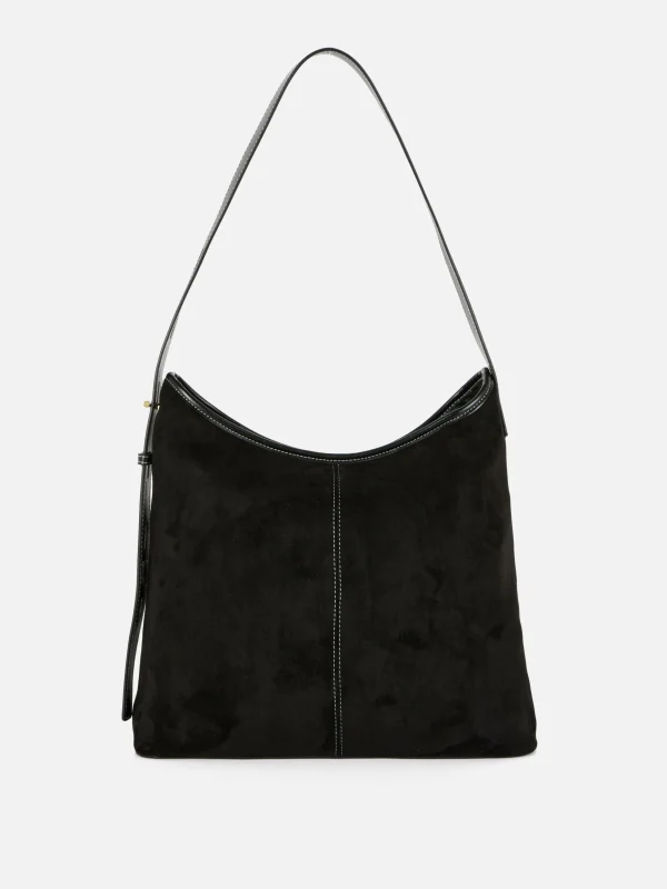 Primark Faux Suede Slouchy Shopper Black Sale