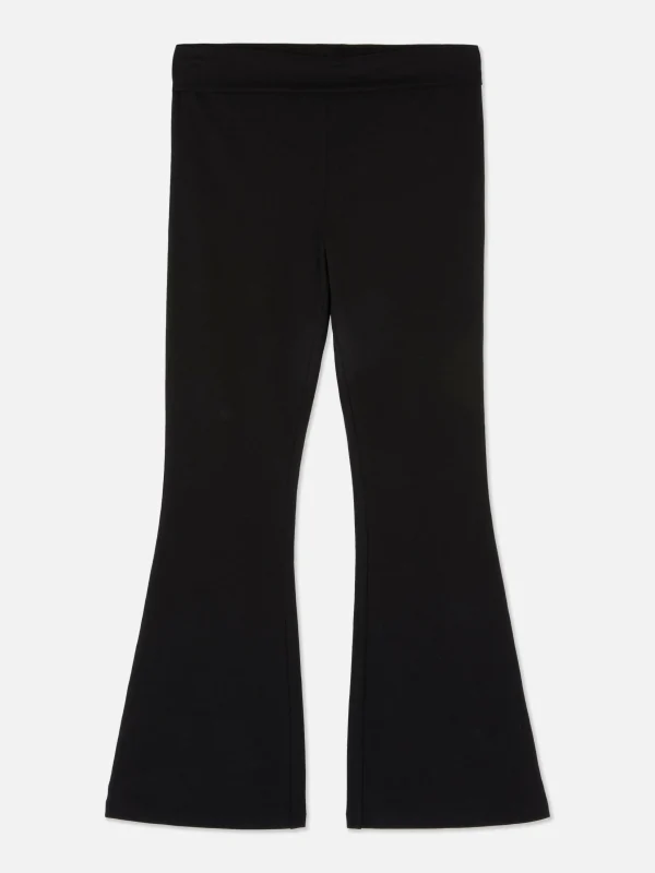 Primark Flared Jersey Leggings Black Sale