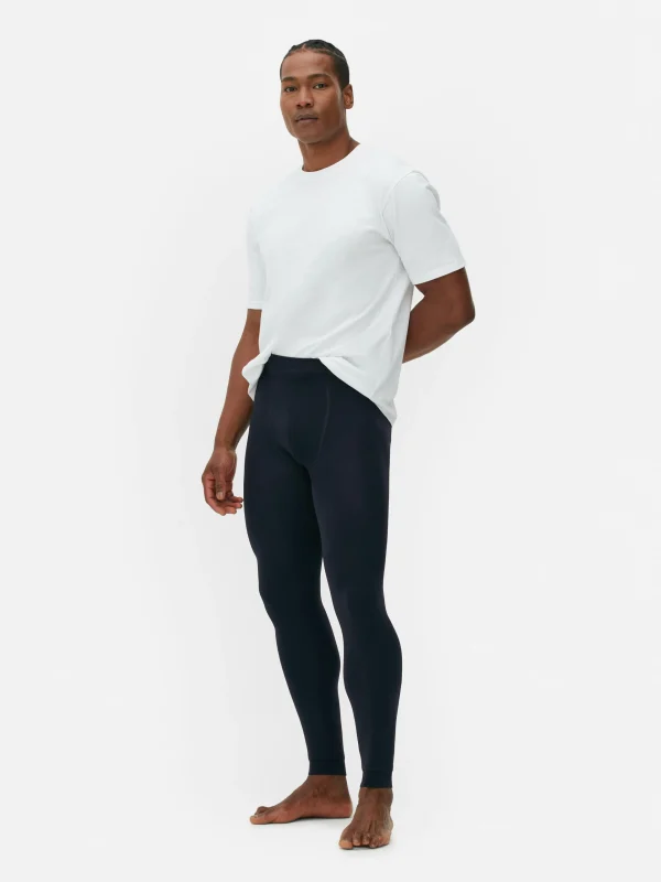 Primark Fleece Lined Leggings Navy Shop