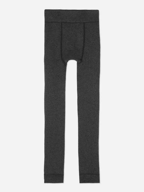 Primark Fleece Lined Leggings Charcoal Hot