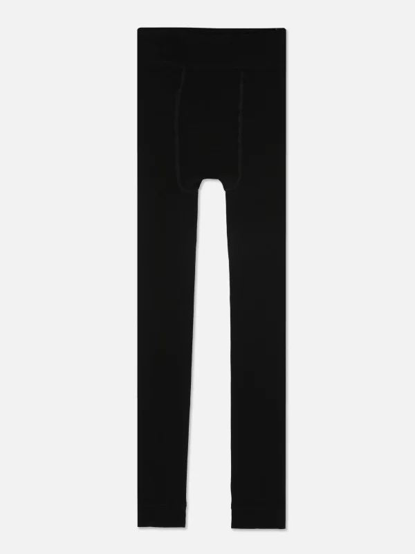 Primark Fleece Lined Leggings Black Online