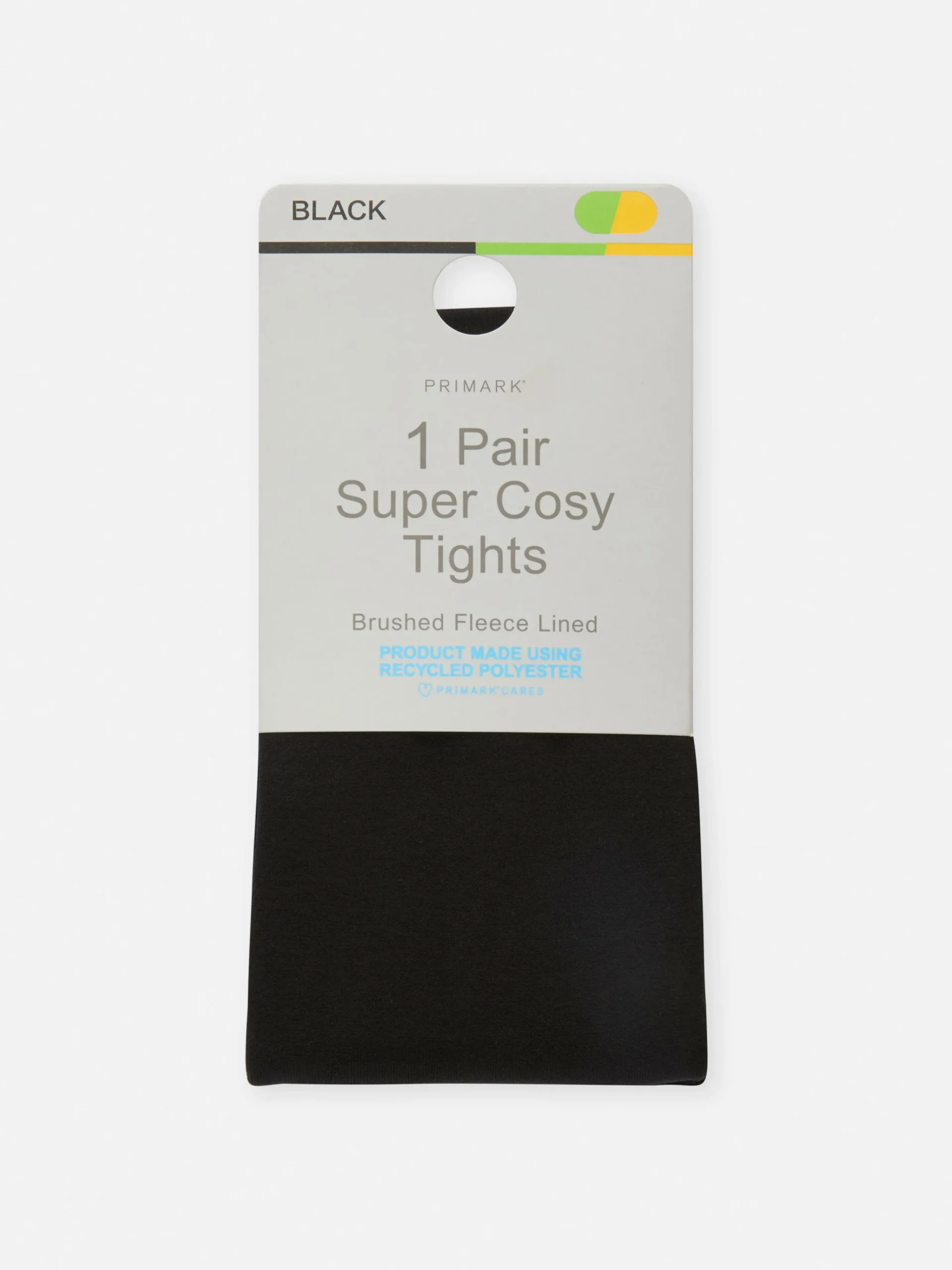 Primark Fleece Lined Tights Black Hot