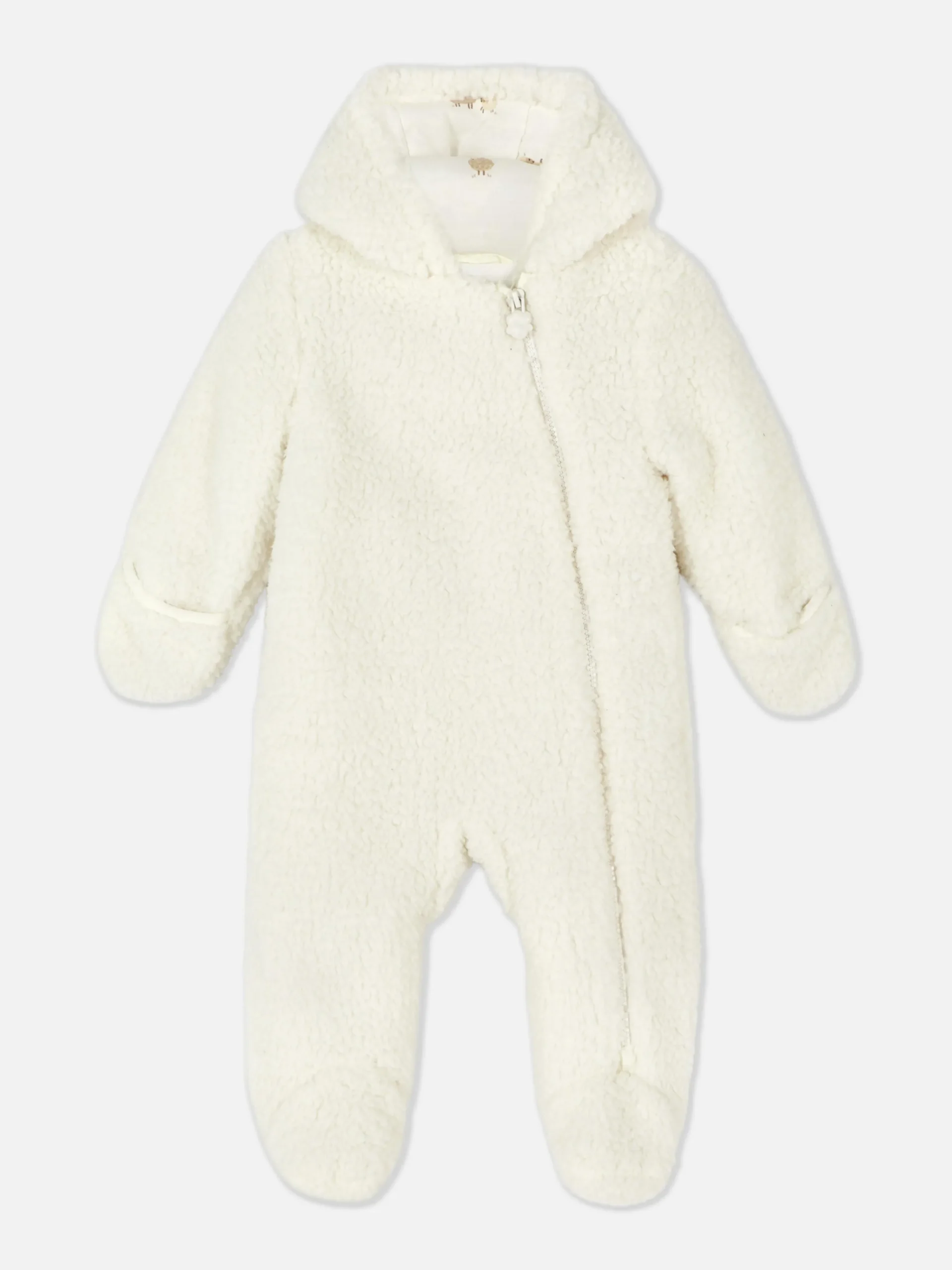 Primark Fleece Stroller Suit Ivory New