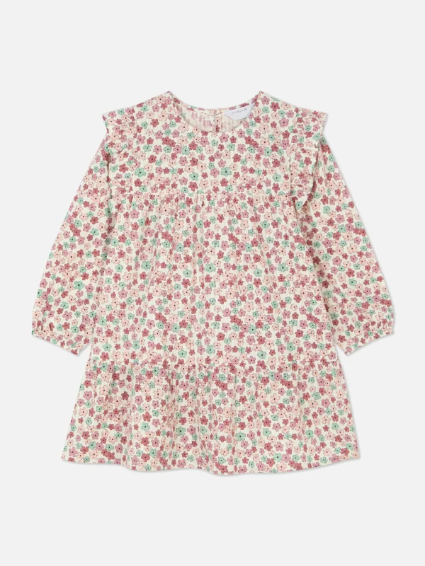 Primark Floral Ruffle Dress Multi Fashion