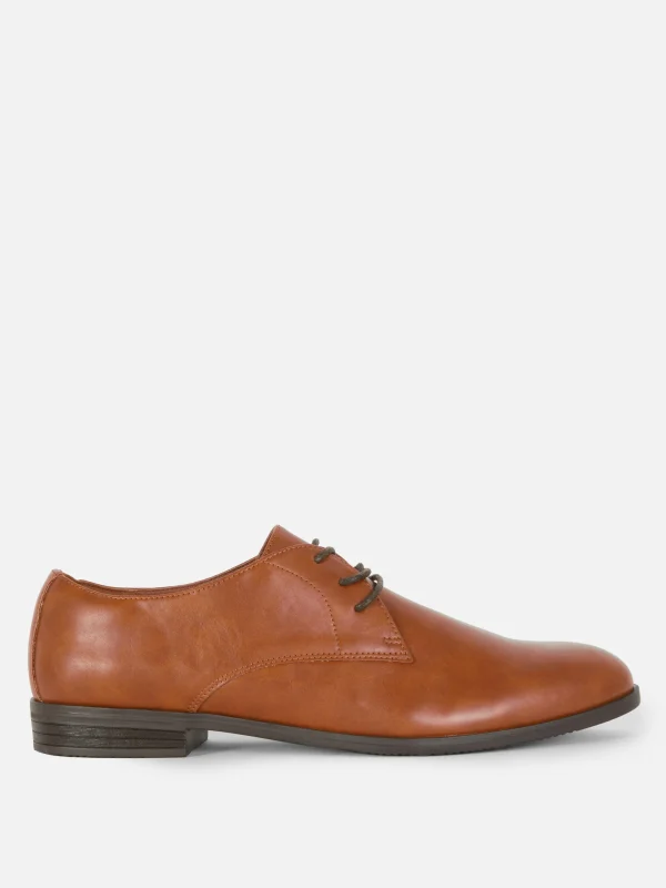 Primark Formal Lace-Up Shoes Tan New