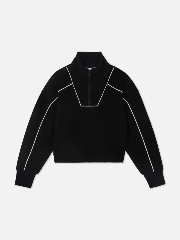Primark Funnel Neck Sweatshirt Black Clearance