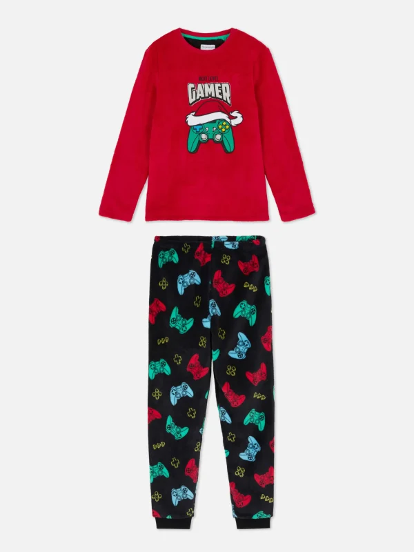 Primark Game Controller Christmas Pajamas Red Shop